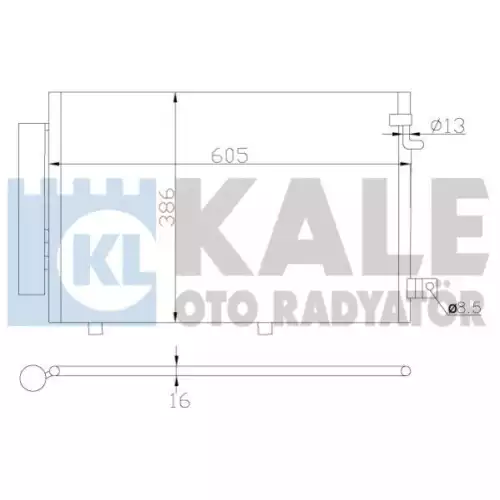KALE Klima Radyatörü Kondanser 342890