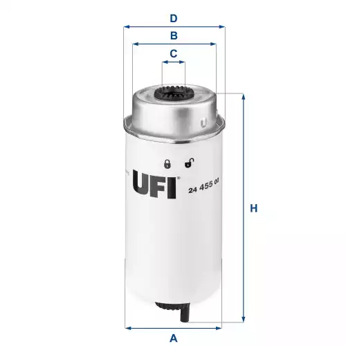 UFI Mazot Filtre 24.455.00