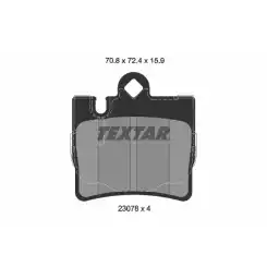 TEXTAR Arka Fren Balatası Tk 2307801