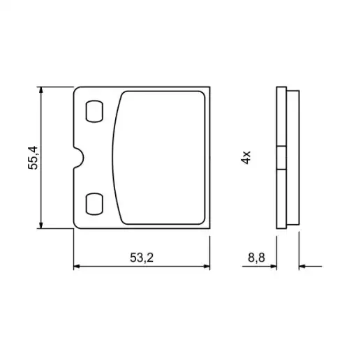 BOSCH Arka Fren Balatası Tk 0986494775