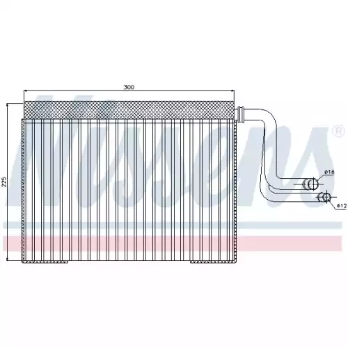 NISSENS Evaporatör Kalorifer Klima Radyatörü 92268