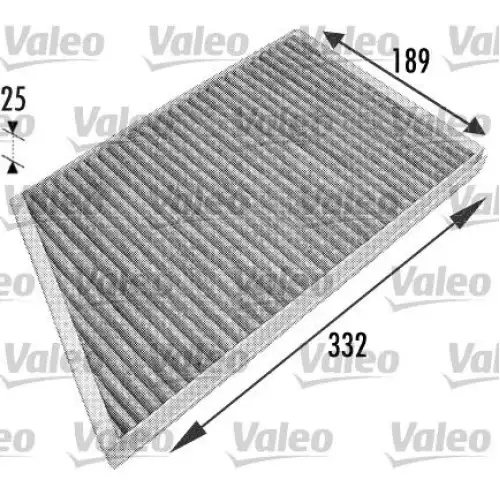 VALEO Polen Filtre Karbonlu 698743