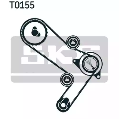 SKF Eksantrik Kayış Triger Seti 154-300 VKMA02386