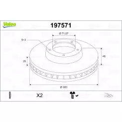 VALEO Fren Diski Ön Takım 197571