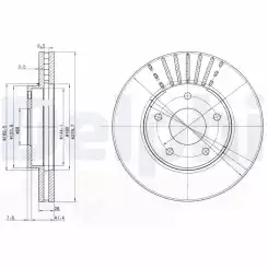 DELPHI Ön Fren Diski Havalı 280 5 BG3816