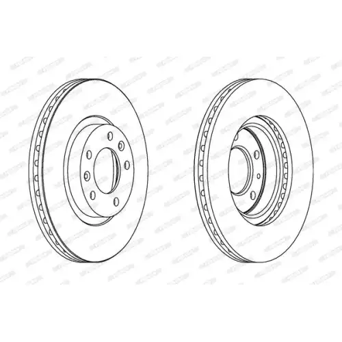 FERODO Ön Fren Diski Havalı 283Mm DDF1132