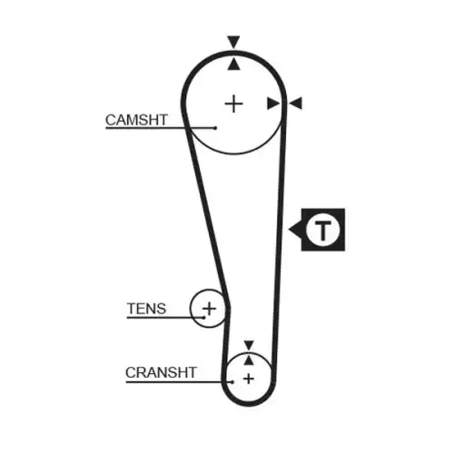 GATES Eksantrik Triger Kayışı 107-216 5213XS