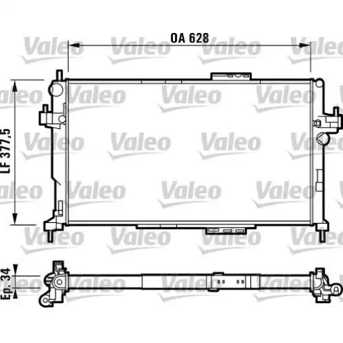 VALEO Motor Su Radyatörü Manuel 732824