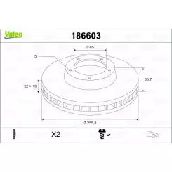 VALEO Ön Fren Diski 186603