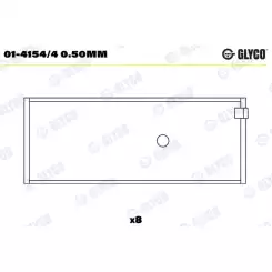 GLYCO Kol Yatak 0.50 01-4154/4 0.50MM