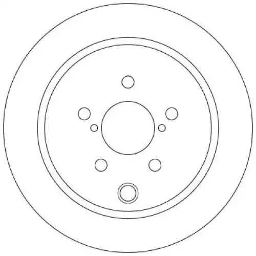TRW Arka Fren Diski Düz DF6503