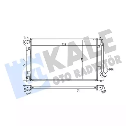 KALE Motor Su Radyatörü 342205