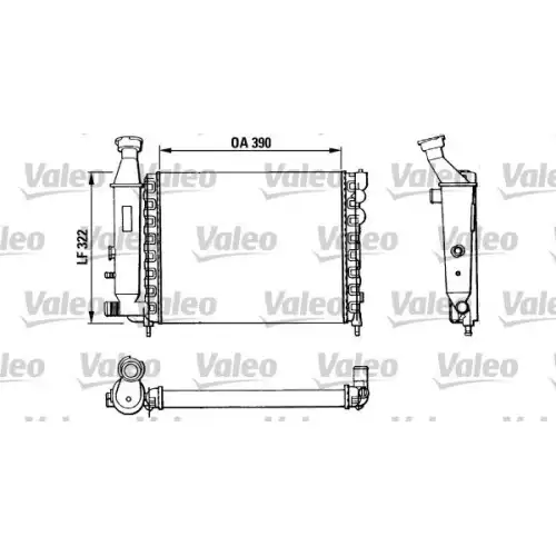 VALEO Motor Su Radyatörü 883866