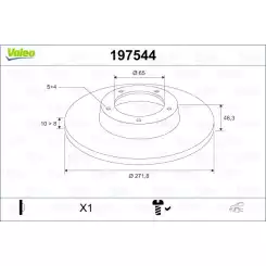 VALEO Arka Fren Diski 197544