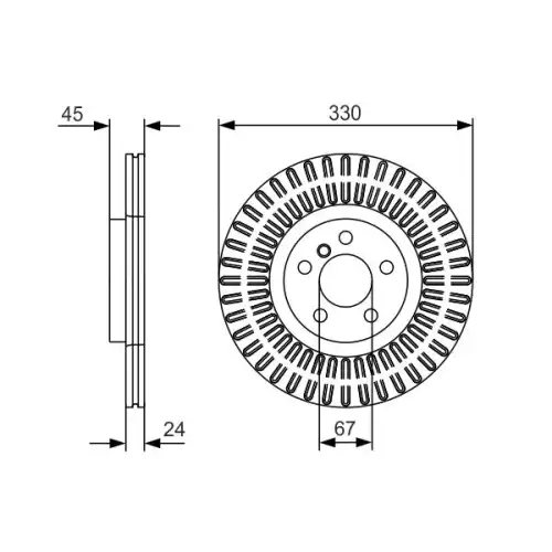 BOSCH Ön Fren Diski 0986479C94