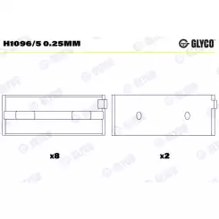 GLYCO Ana Yatak 0.25 H1096/5 0.25MM