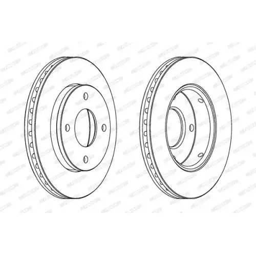 FERODO Ön Fren Diski Havalı 256mm Takım DDF1621