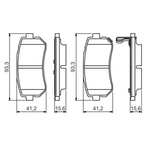 BOSCH Arka Fren Balatası Tk 0986495354