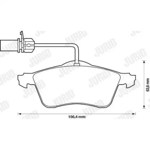 JURID Ön Fren Balatası Fişli 573106J
