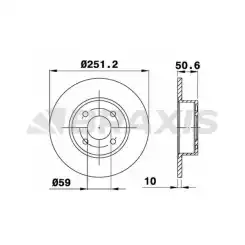 BRAXIS Arka Fren Diski 251.5Mm AE0069