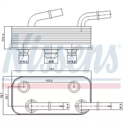 NISSENS Motor Yağ Radyatörü 90657