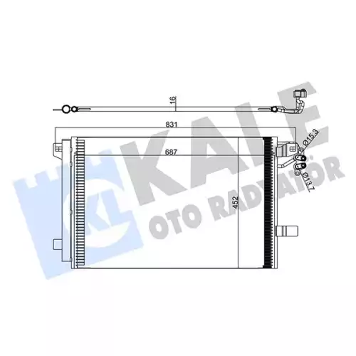 KALE Klima Radyatörü Kondanser 342480