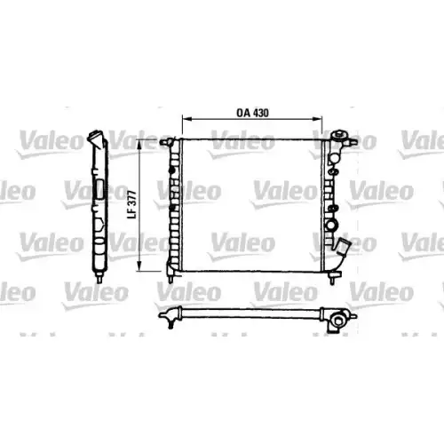 VALEO Motor Su Radyatörü 730055