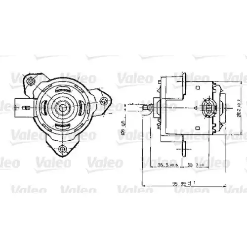 VALEO Radyatör Fan Motoru Klımasız 698317