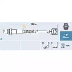 FAE Lambda oksijen Sensörü Arka Sol FAE 77620