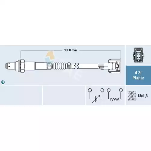 FAE Lambda oksijen Sensörü Arka Sol FAE 77620