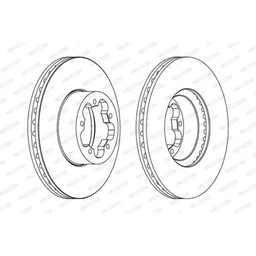 FERODO Ön Fren Diski Havalı 300Mm DDF1555