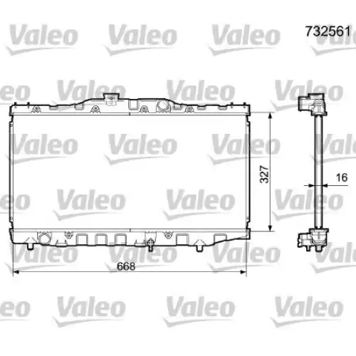 VALEO Motor Su Radyatörü 732561