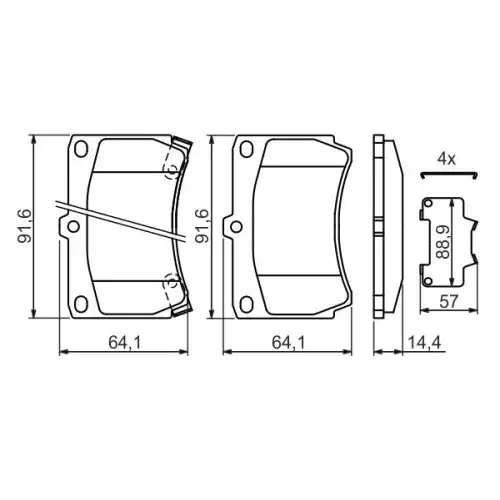 BOSCH Ön Fren Balatası Tk 0986461141