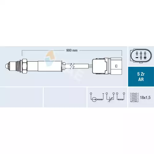 FAE Lambda Oksijen Sensörü Ön FAE 75155