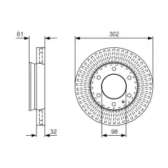 BOSCH Ön Fren Diski Adet 0986479V32