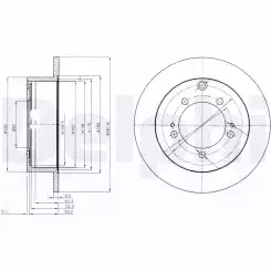 DELPHI Arka Fren Diski Düz 262-5 BG3815
