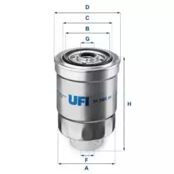 UFI Mazot Filtre 24.366.00