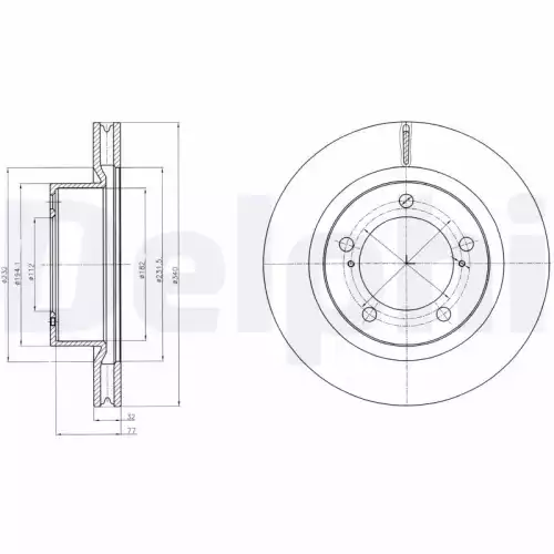 DELPHI Ön Fren Diski BG9067