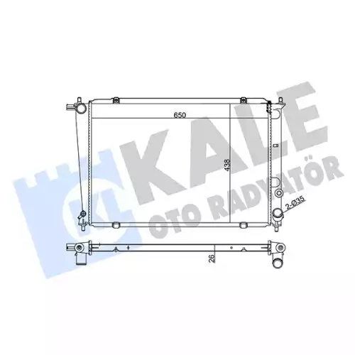 KALE Motor Su Radyatörü Brazing 350520