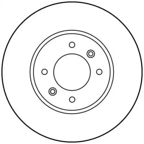 TRW Arka Fren Diski Düz 4 Delik DF1031