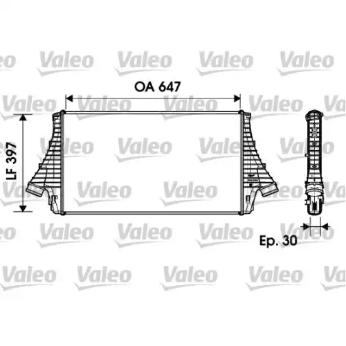 VALEO Turbo Radyatörü İntercooler 817729