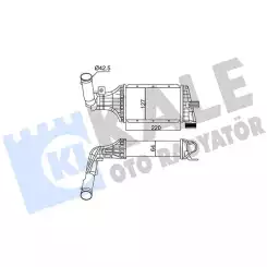 KALE Turbo Radyatörü Intercooler Aluminyum Plastik Brazing 345300