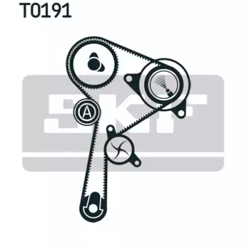 SKF Eksantrik Kayış Triger Seti 123-270 VKMA06134