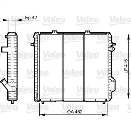 VALEO Motor Su Radyatörü Klimasız Manuel 730502