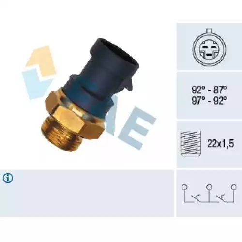 FAE Su Sıcaklık Fan Müşürü-Sensörü FAE 37910