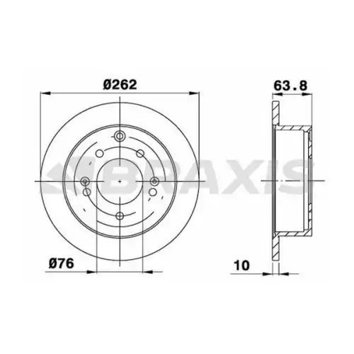 BRAXIS Arka Fren Diski AE0596