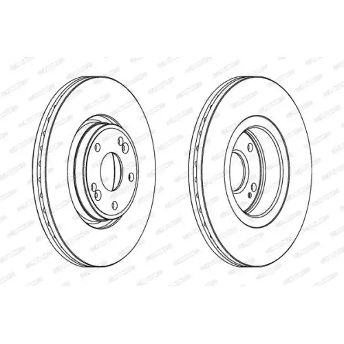 FERODO Ön Fren Diski Havalı 280Mm DDF1205