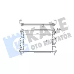 KALE Motor Su Radyatörü 350800