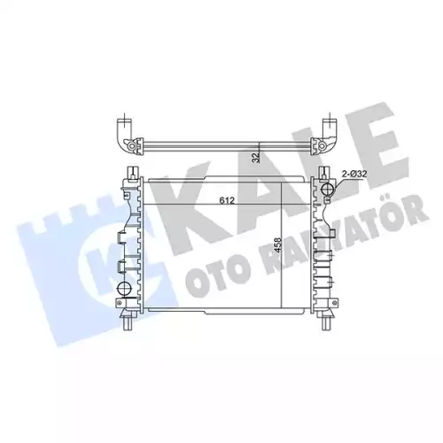 KALE Motor Su Radyatörü 350800