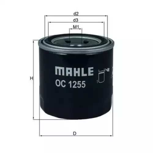 MAHLE Yağ Filtre OC1255